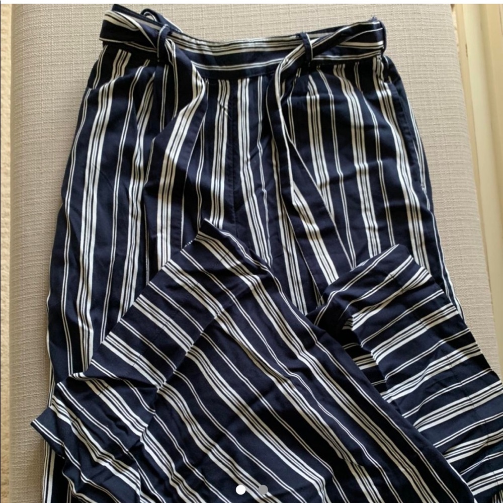 Abercrombie & fitch navy striped pants